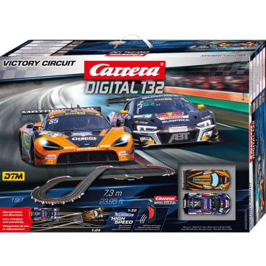 Carrera 30047 Victory Circuit w/Lights and Wireless Controllers, Digital 1/32